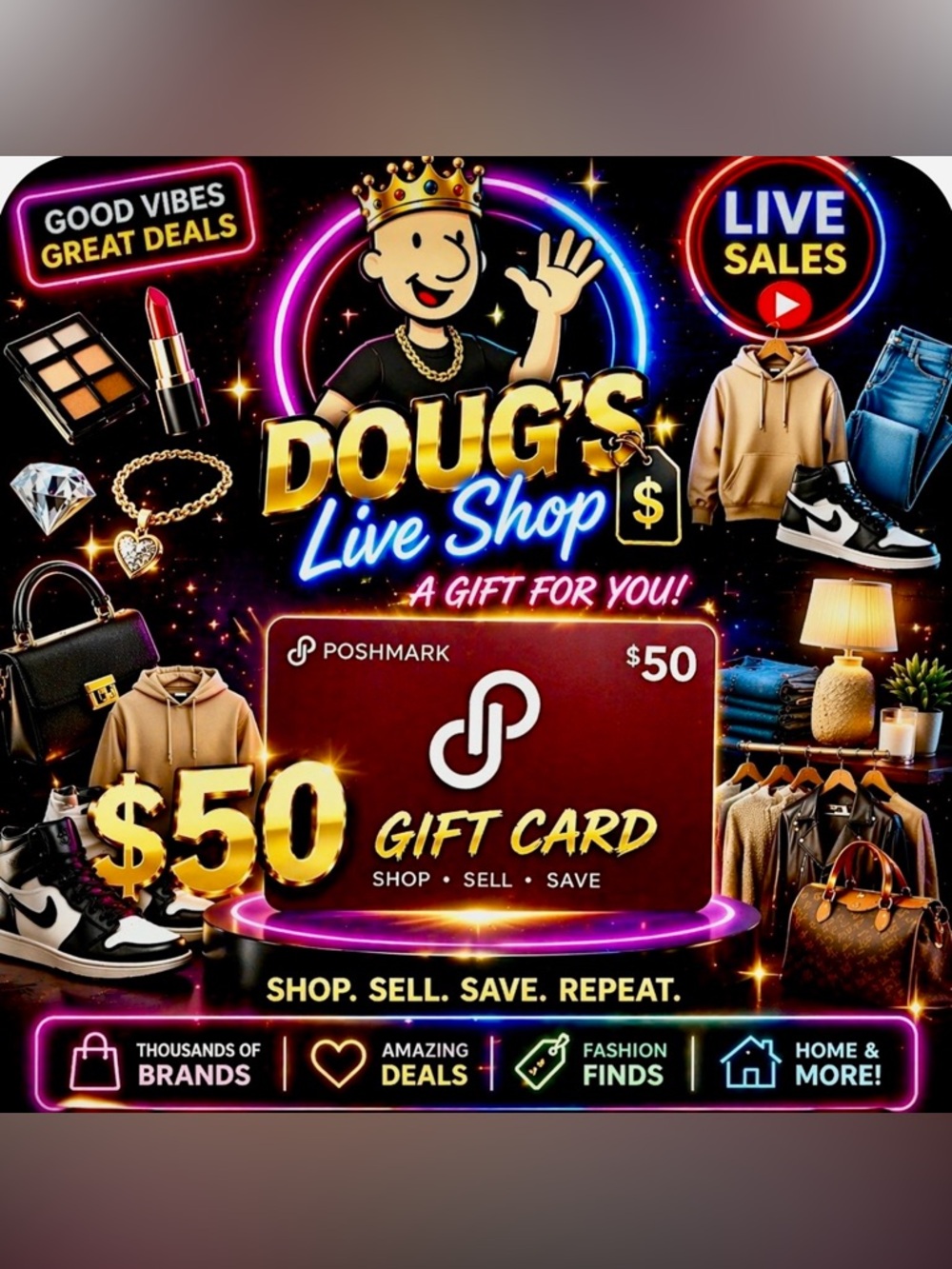 $50 Poshmark Gift Card  GIVEAWAY